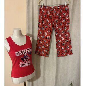 RARE!! Vintage 90s 00s Lucky Brand Pajama Set